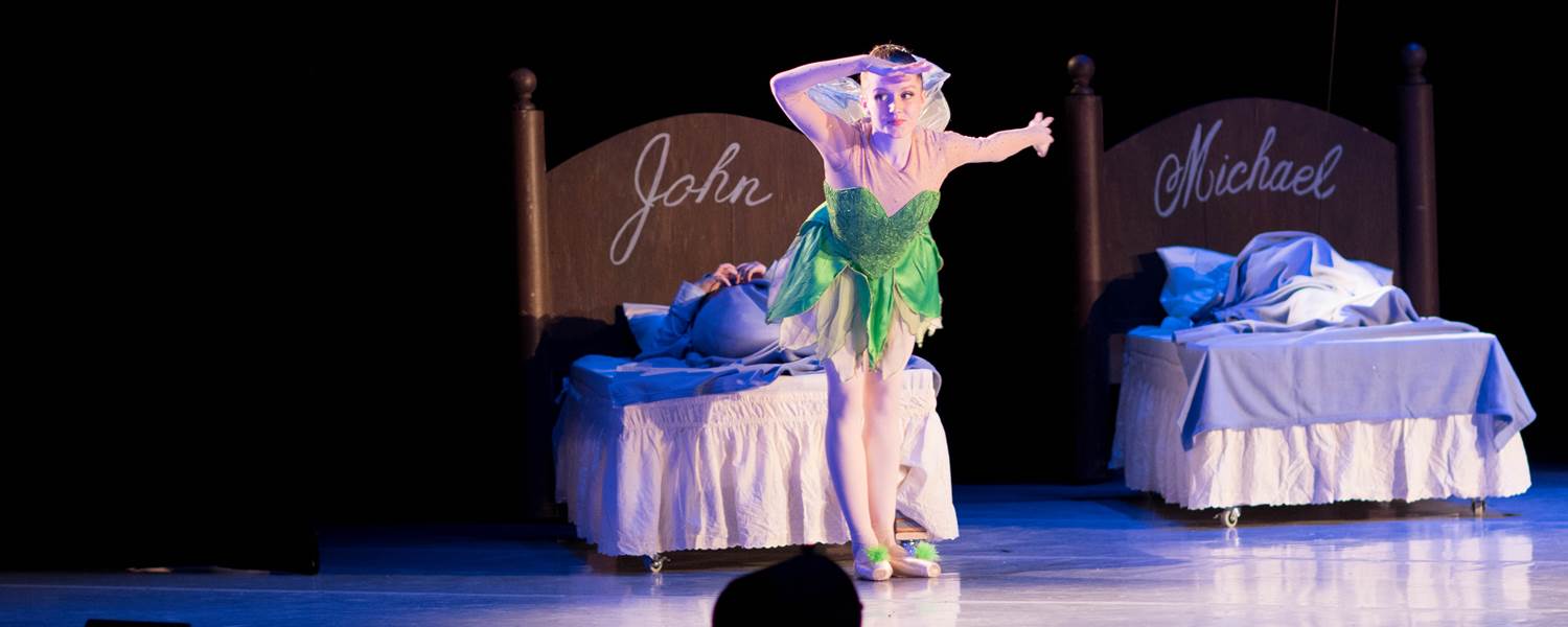 CCA senior Lucia Erickson of Philadelphia performed as Tinker Bell in “Peter Pan” with The School of Pennsylvania Ballet.