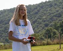 CCA student Ashley Heller of Duncannon learned how to fly drones during the summer camp taught by Chris Bennett. Due to the popularity of the summer camp, CCA decided to turn the camp into a new club available to CCA students.