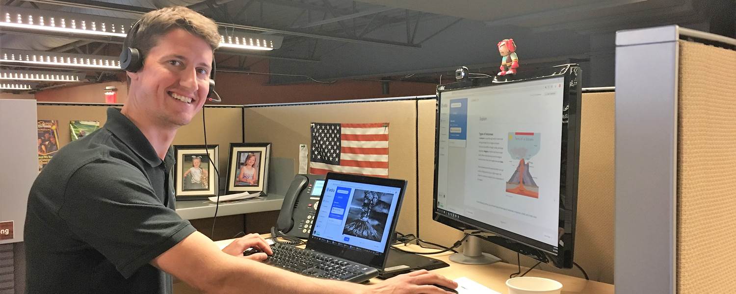 Matthew Armstrong is the Science Bowl Club adviser and a CCA high school science teacher. A pair of CCA-enrolled sisters initially approached CCA about creating a team and the school formed a team for the 2019 Science Bowl, which kicks off with the Southwestern PA regional in February.